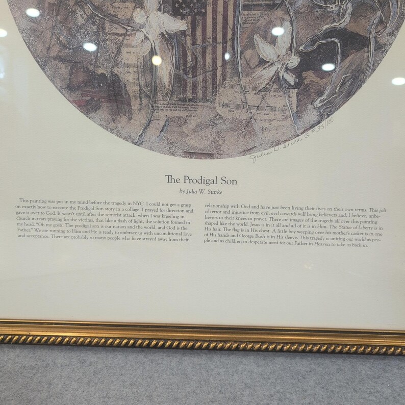 Julia W Starke The Prodigal Son Framed Signed Limited Edition Print 33/100 Art image 3