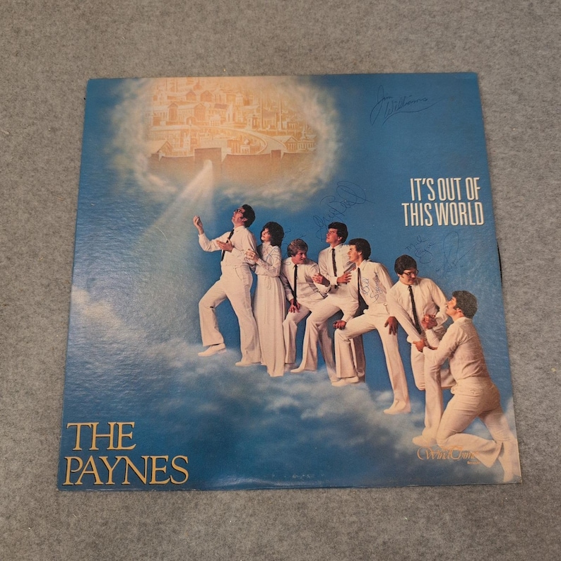 The Paynes It's Out of This World Signed Vinyl LP Windchime Records WC-8231 image 1