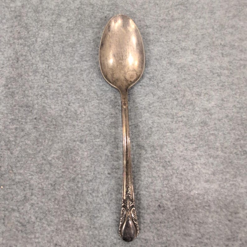 Vintage Wm Rogers Mfg Co Original Rogers Silverplate Teaspoon Spoon Ornate image 1