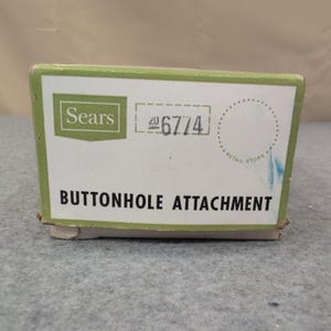 Vintage Sears Kenmore Knopfloch 6774 mit Schablonen und Box Bild 7
