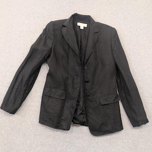 CASUAL CORNER Womens Blazer Jacket Black Size 2 Made in Romania Classic image 1