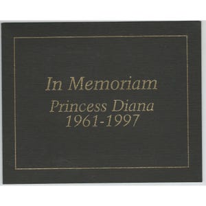 Princess Diana In Memoriam Stamp Booklet Republique Centrafricaine 1961-1997 image 1