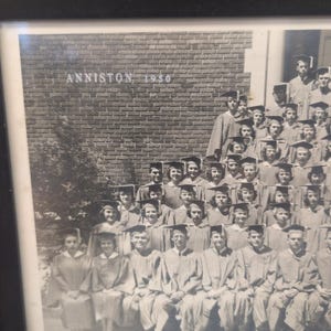 Vintage Anniston High School 1950 Class Graduation Photo Framed Lance Johnson image 2