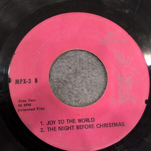 Mr Pickwick All I Want For Christmas Is My Two Front Teeth 45 RPM EP MPX-3 Vinyl image 2
