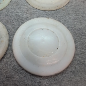6 Vintage White Crown & More Canning Milk Jar Lids image 6