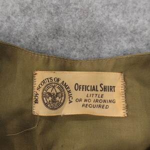 Vintage Boys Scouts of America Uniform Shirt Talladega Ala Choccolocco Council image 3