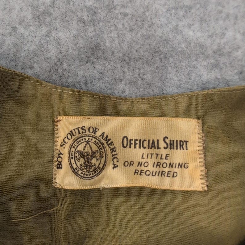 Vintage Boys Scouts of America Uniform Shirt Talladega Ala Choccolocco Council image 3