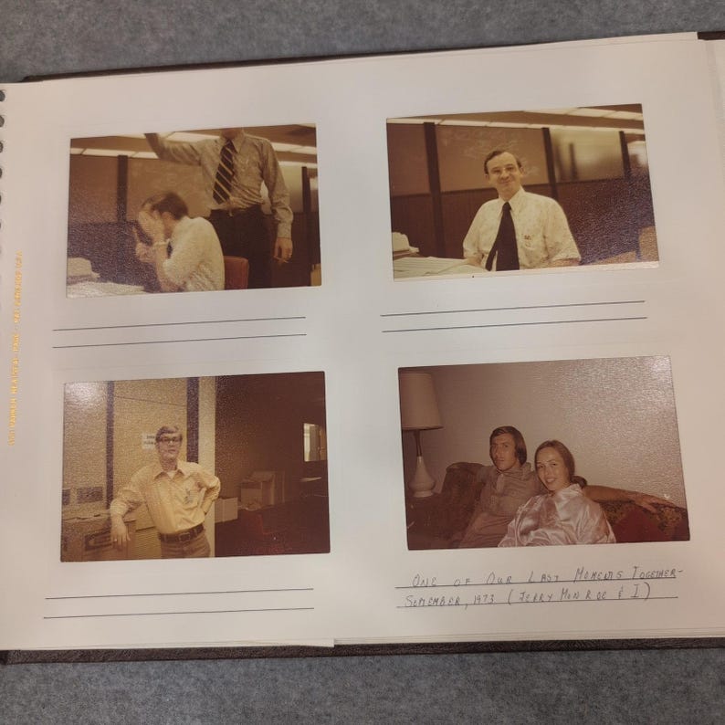 Vintage album uit 1972-1973 van de familie Harrington uit Charleston, West Virginia, van kolonel Patricia Harrington van de Amerikaanse luchtmacht. afbeelding 13