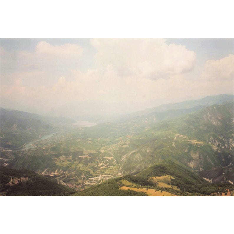 Vintage 1999 USAF Aerial Photos Bosnia Balkans Mountains Rivers Lot of 11 image 6