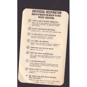 Vintage Alabama Red Cross Instructor Cards & Medical Self Help Training Lot 4pc image 8