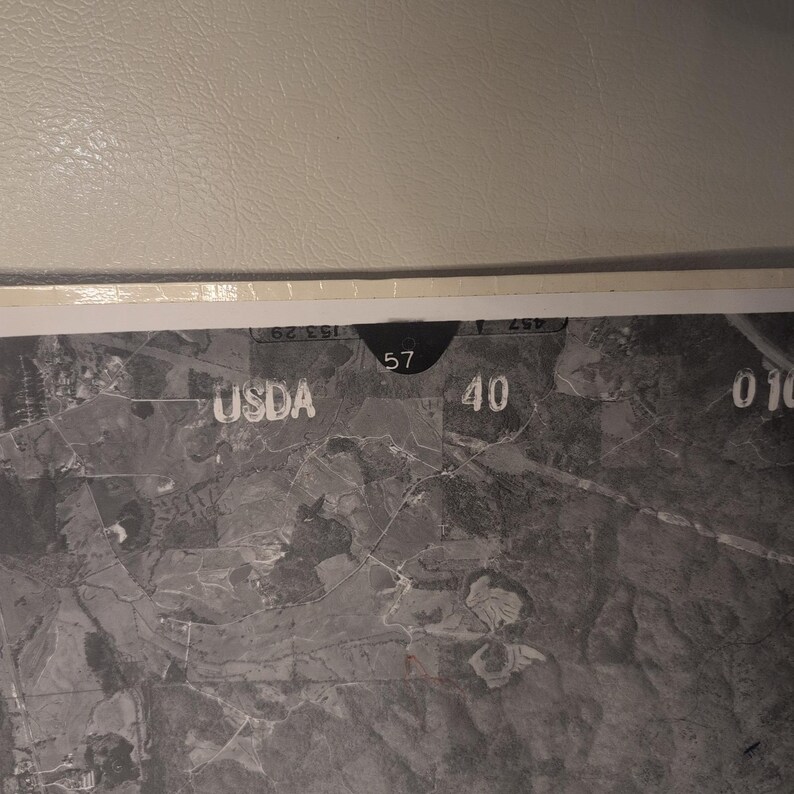 Vintage 1977 USDA Aerial Survey Photo Coosa County Alabama Series of 27 Maps image 2