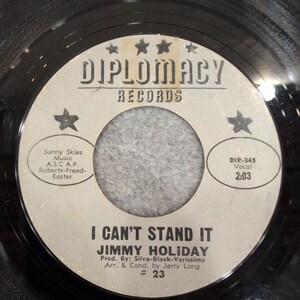 Jimmy Holiday I've Been Done Wrong I Can't Stand It Diplomacy Records 23 45 RPM image 2