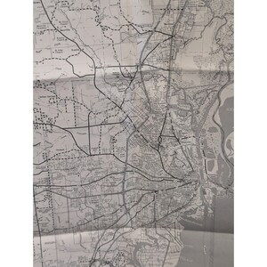 VTG 1982 Mobile County Alabama General Highway Map 39" x 18" Bayou La Batre image 4