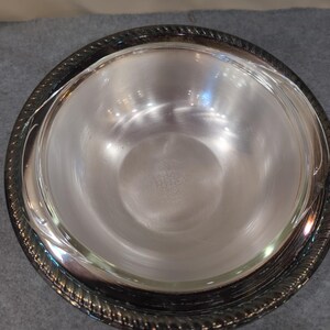 Vintage Silver Plated FB Rogers Bowl w/ Pyrex Casserole Dish w/ Lid image 5