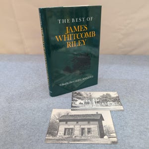The Best of James Whitcomb Riley Ed., by Donald C Manlove Hardcover w Postcards+ image 1