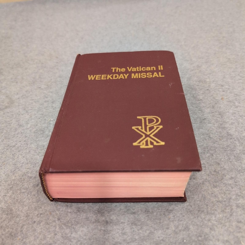 The Vatican II Weekday Missal St Paul Editions 1975 Hardcover Catholic Prayer image 2