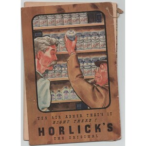 Vintage 1937 Lum and Abner Family Almanac Horlick's Malted Milk Radio Promo image 2