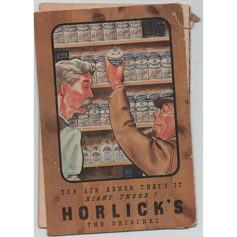 Vintage 1937 Lum and Abner Family Almanac Horlick's Malted Milk Radio Promo image 2