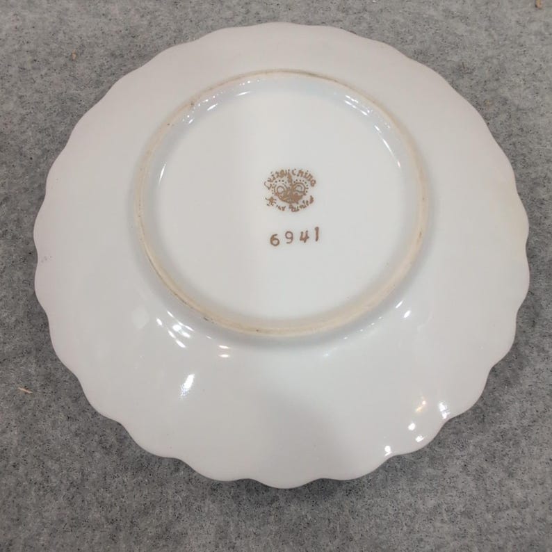 Lefton China 50th Anniversary Porcelain Chamberstick Candle Holder Gold Gilt6941 image 6