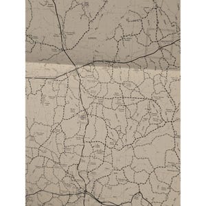Vintage 1979 General Highway Map Lamar County Alabama Wall Art 21" x 18" image 4