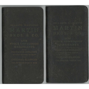 Vintage Martin Bros & Co Chicago Union Stock Yards Pocket Notebooks 1938 1940 G image 1