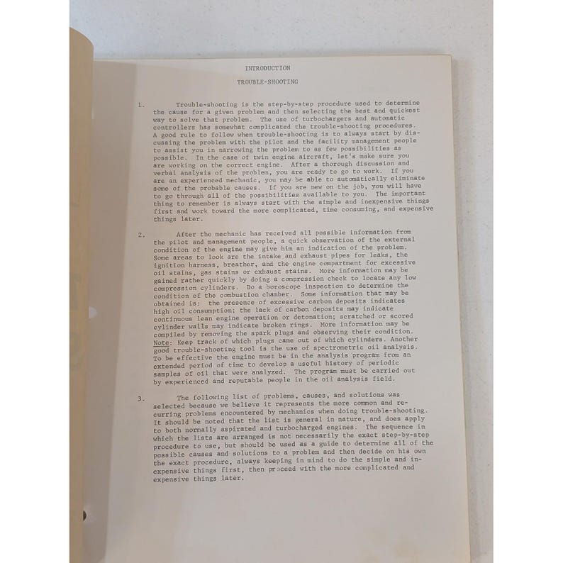 AVCO Lycoming Reciprocating Engine Troubleshooting Guide 1977 SSP-475 image 2