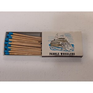 Vintage Paddle Wheelers Matchbox Souvenir Reuben E Lee River Boat Collectible image 4