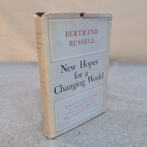 New Hopes for a Changing World Bertrand Russell 1951 1st American Edition HC DJ image 1