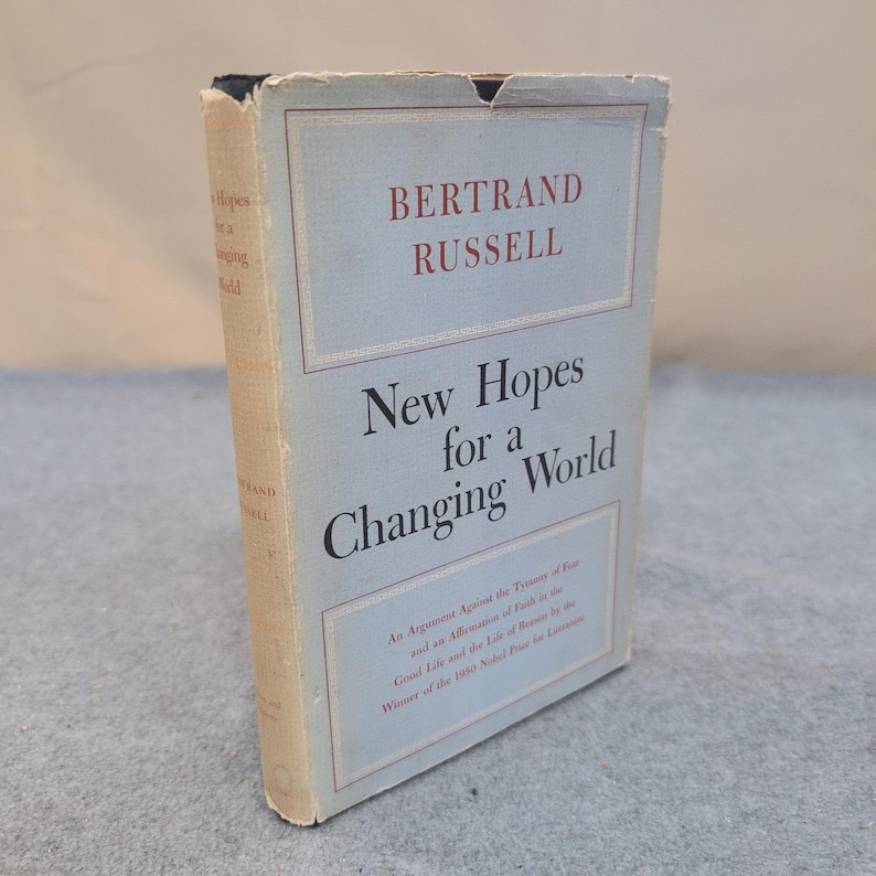 New Hopes for a Changing World Bertrand Russell 1951 1st American Edition HC DJ image 1