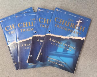 The Church Triumphant Ready to Sing Collection Russell Mauldin SATB 4 Books