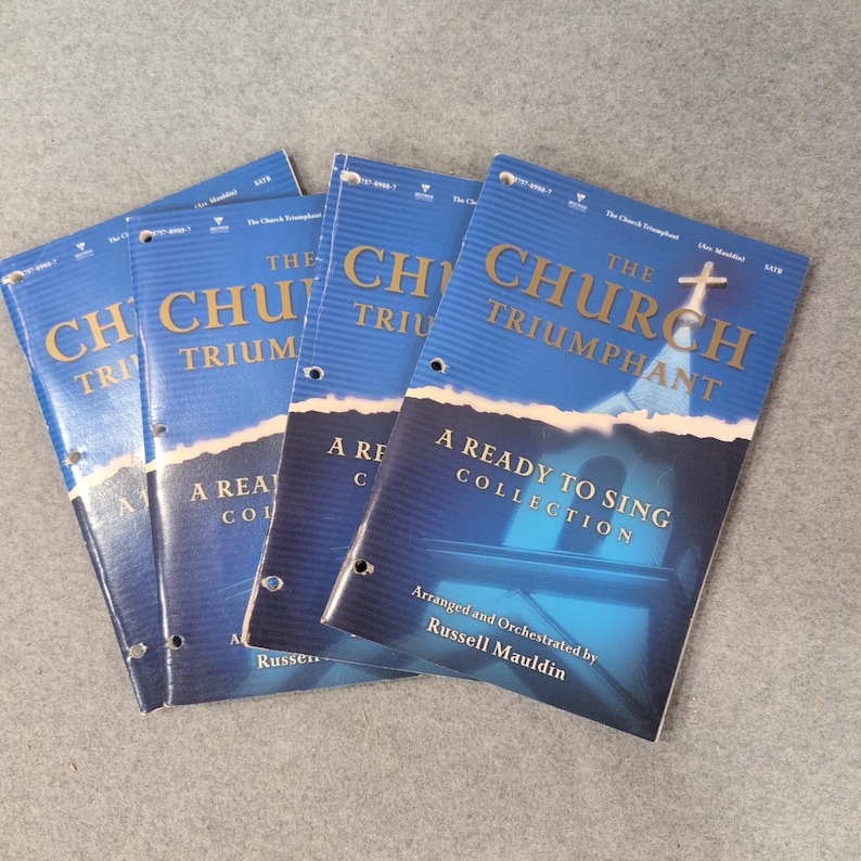 The Church Triumphant Ready to Sing Collection Russell Mauldin SATB 4 Books image 1