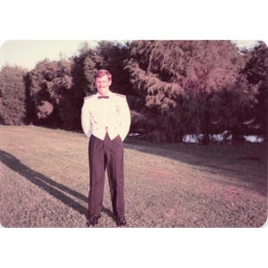 Vintage 1974 Military Mess Dress Uniform Photos Set of 3 Original Color image 2