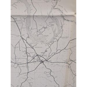 VTG 1981 General Highway Map Wilcox County Alabama 28" x 18" Camden Gee's Bend image 4