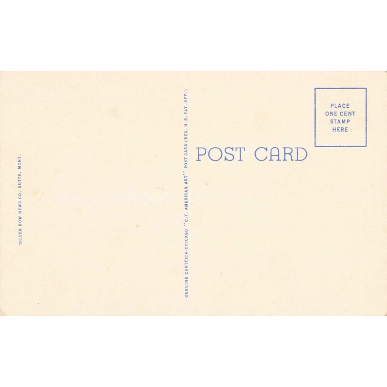 Vtg Butte Montana Linen Postcard Highland Mountains Curt Teich 30836-N afbeelding 2