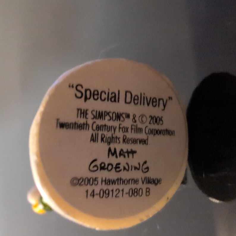 The Simpsons Hawthorne Village Special Delivery Nelson Muntz Figurine 2005 image 4