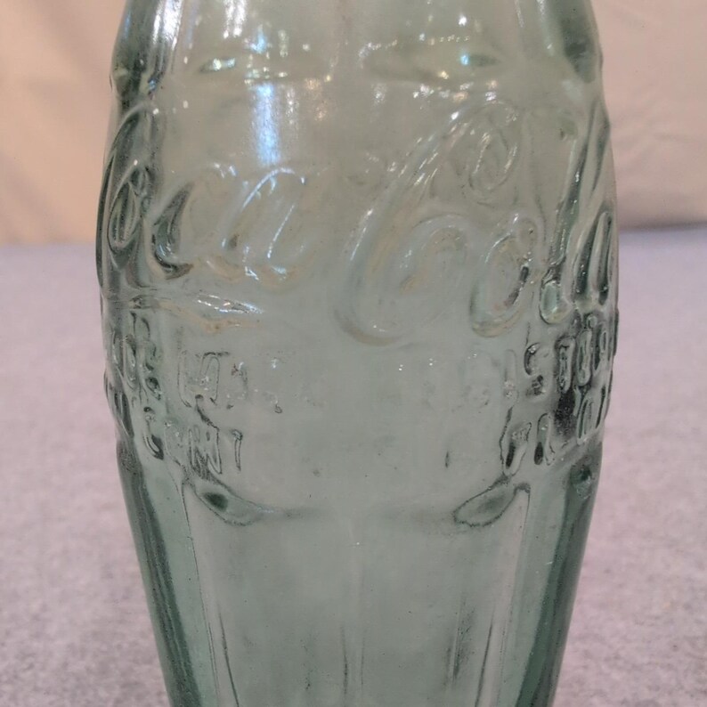 Vintage Coca-Cola Glass Bottle Springfield MO Embossed Hobbleskirt Green Glass image 2