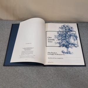 Our Family Tree A History of Our Family Genealogy Record Book 1977 Poplar Books image 2
