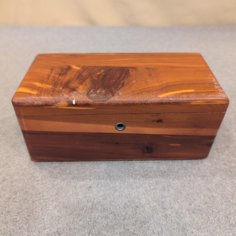 Vintage Lane Cedar Chest Miniature Salesman Sample George Cater Furniture Box image 1