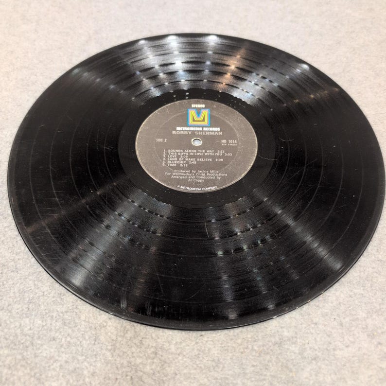 Bobby Sherman Self Titled Vinyl LP Metromedia MD 1014 Little Woman 1969 Stereo image 4