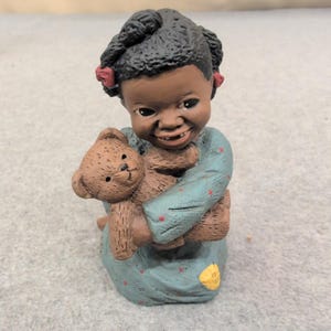 Martha Holcombe All God's Children Prissy with Bear Figurine 1348 Edition 54 image 1