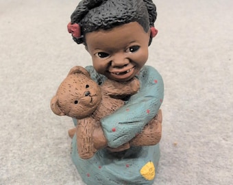 Martha Holcombe All God's Children Prissy with Bear Figurine 1348 Edition 54