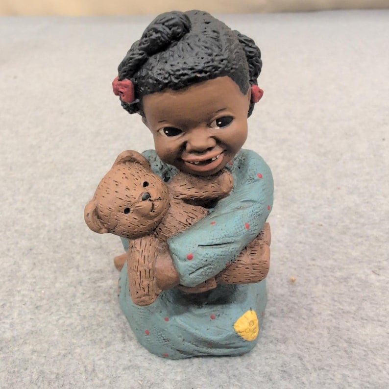 Martha Holcombe All God's Children Prissy with Bear Figurine 1348 Edition 54 image 1
