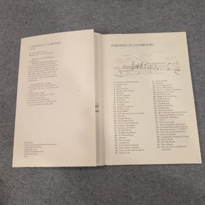 Vintage 1981 Fort van Louisbourg Reisgidskaart Christopher Moore Nova Scotia afbeelding 2