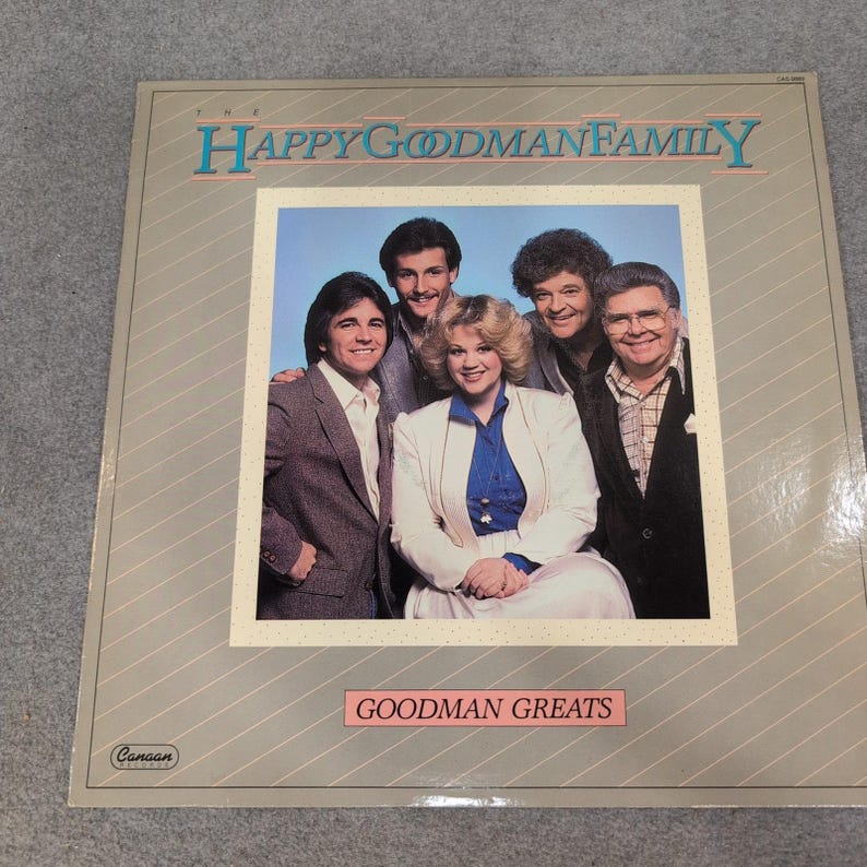 The Happy Goodman Family Goodman Greats Vinyl LP Canaan Records CAS-9889 Gospel image 1