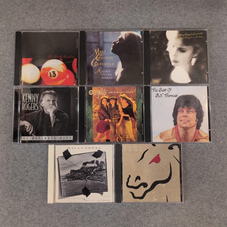 8 CD Lot Alt Country Rock Mary Chapin Carpenter Kenny Rogers Poco Bottle Rockets image 1