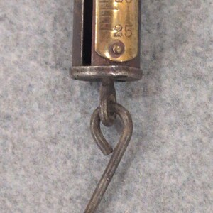 Antique Brass & Iron Hanging Spring Scale w/ Hook Ring – c.1890s Farm Tool image 4
