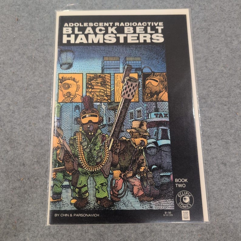 Adolescent Radioactive Black Belt Hamsters Book 2 Eclipse Comics Chin image 1