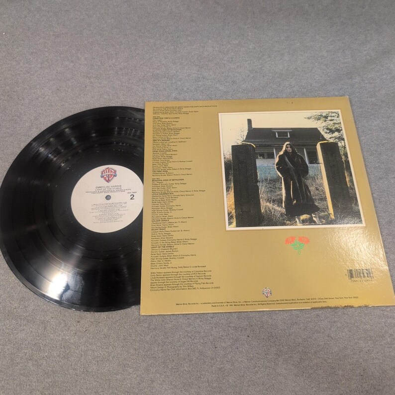 Emmylou Harris Light of the Stable The Christmas Album Vinyl LP BSK 3484 1980 image 2