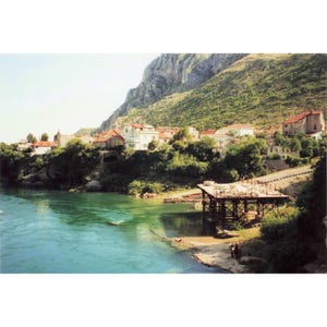 Vintage 1999 Bosnia Mostar SFOR US Soldiers War-Damaged Town Photo Lot of 8 image 4