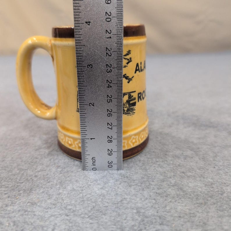 Alabama Space and Rocket Center Mug Yellow Ceramic Rocket Ship Graphic Souvenir image 6